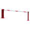 Manual barrier | with pneumatic spring | and fixed pole support | clear width: 3000 mm | with double profile cylinder lock on the main support
